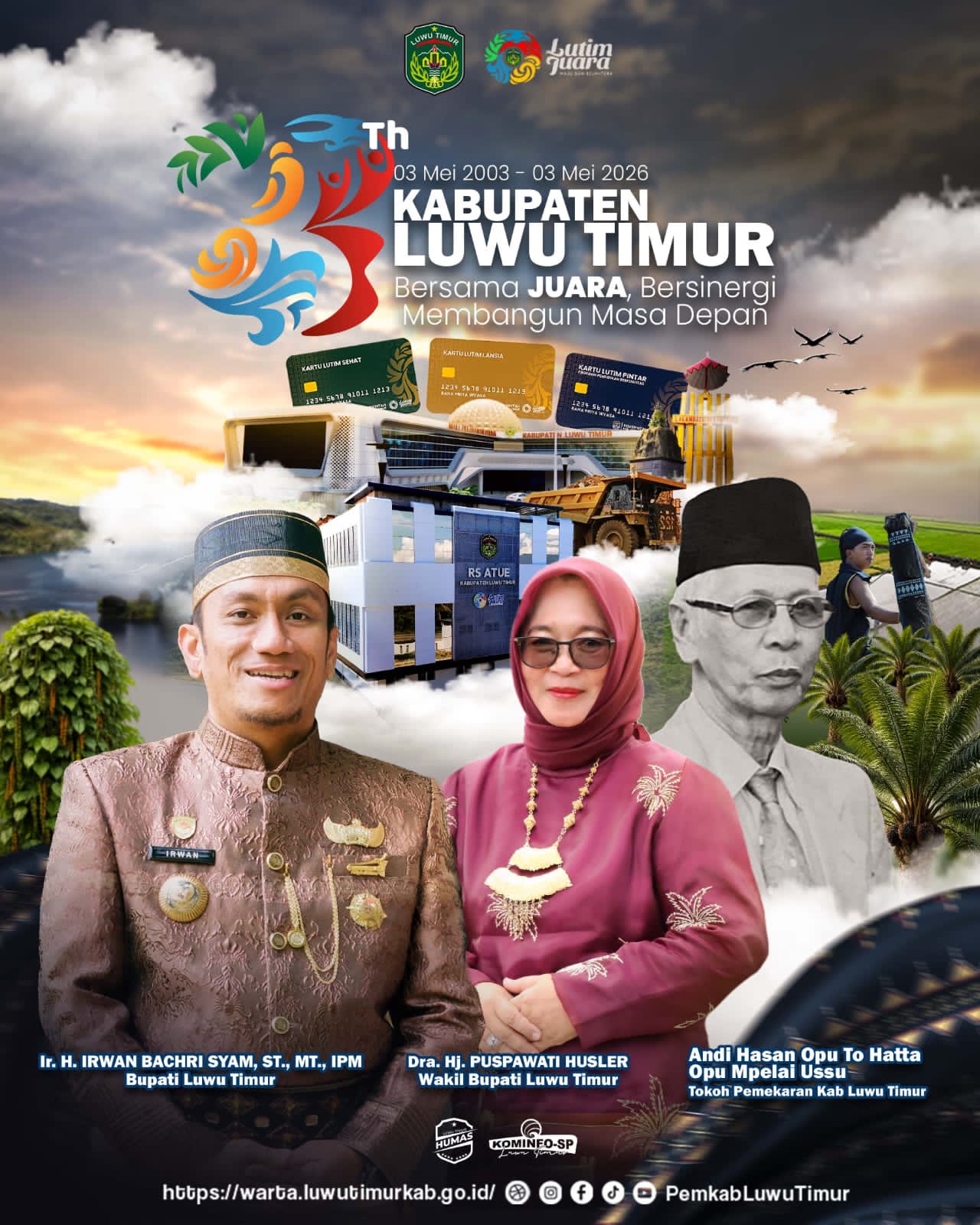 HUT23 Tahun Luwu Timur: Harmoni Pertumbuhan, Industri, dan Keberlanjutan dari Timur Indonesia